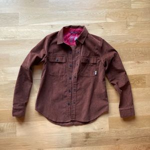 STIO Saratoga Shacket + Over Shirt M NWOT Rust Brown